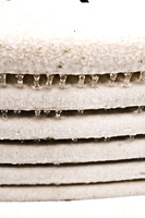 Snow on chairs