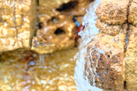Ice on rocks