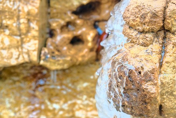 Ice on rocks